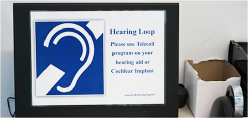 The Hearing Loop symbol.